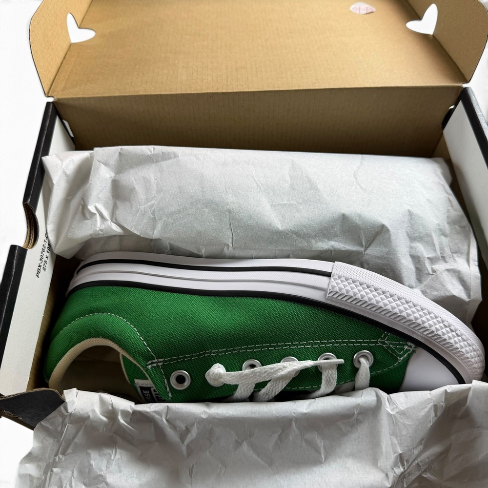Converse CTAS Street Slip Green White Black Kids Size 5 A17178F Sneakers